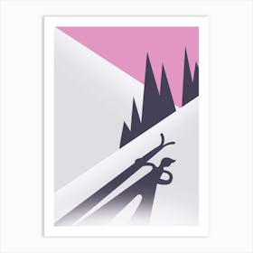 Skiers On The Slopes Art Print