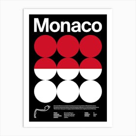 Mid Century Dark Monaco F1 Art Print