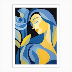 Blue Rose Art Print