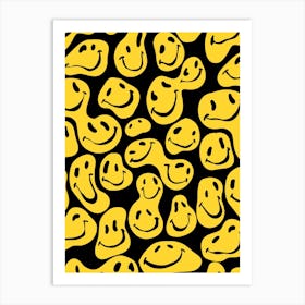Smiley Faces Art Print