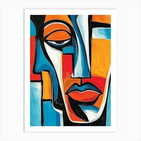 Abstract Face 11 Art Print