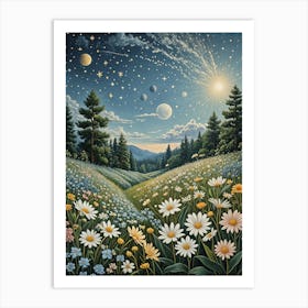 Fantasy Meadow no1 Art Print