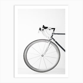 Ride My Bike Black And White Art Print