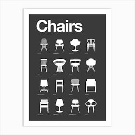 Iconic Chair Collection Art Print