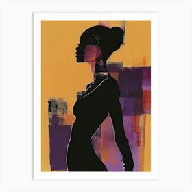 Silhouette Of A Woman 22 Art Print