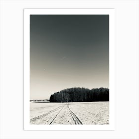 Snowy Road Art Print