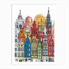 Poland Cityscape Art Print