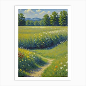 Path In The Meadow Art Print