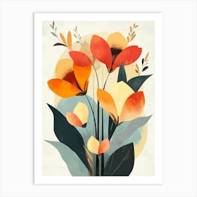 Flowers In A Vase 64 Art Print