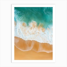 Aerial View Of A Beach 124 Art Print