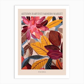 Fall Botanicals Fuchsia 1 Poster Art Print