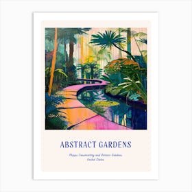 Colourful Gardens Phipps Conservatory And Botanic Gardens Usa 1 Blue Poster Art Print