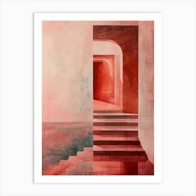 Red Door Art Print