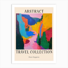 Abstract Travel Collection Poster Bosnia Herzegovina 5 Art Print