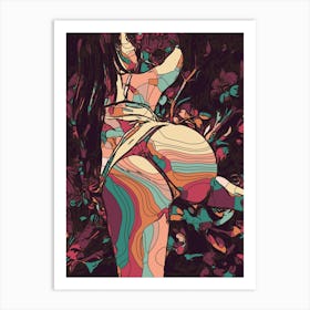 Abstract Geometric Sexy Woman 21 1 Art Print
