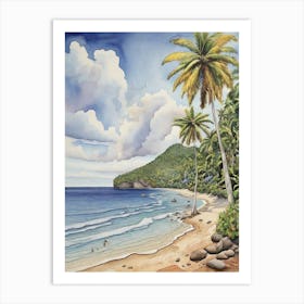 St Lucia Beach 1 Art Print