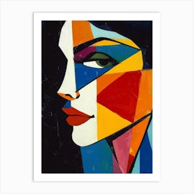 Abstract Portrait Of A Woman 41 Art Print