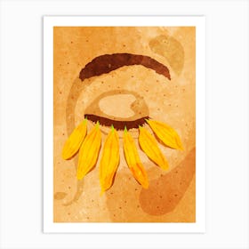 Flower Power Eyelashes Art Print