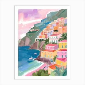 Amalfi Coast La Dolce Vita Poster 5 Art Print