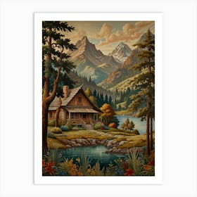 Cabin In The Woods Art Print