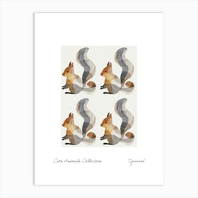 Cute Animals Collection Squirrel 2 Art Print