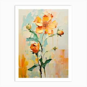 Orange Flowers 8 Art Print