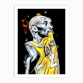 Kobe Bryant nba Art Print