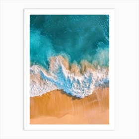 Aerial View Of A Beach 82 Art Print