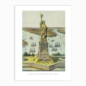 Liberty Enlightening The World The Great Bartholdi Statue Art Print