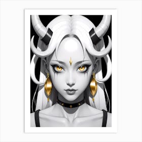 Demon Girl 1 Art Print