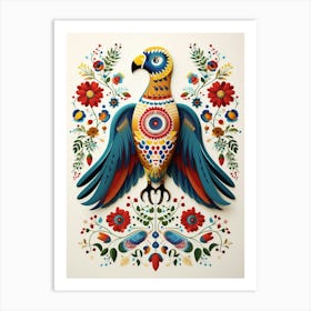 Scandinavian Bird Illustration Golden Eagle 2 Art Print