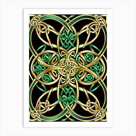Abstract Celtic Knot 1 Art Print