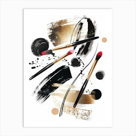 Make Up Brushes Art Print