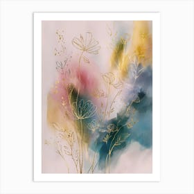 Abstract Floral Painting Art Print