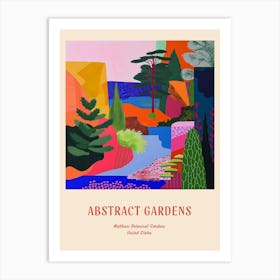 Colourful Gardens Matthaei Botanical Gardens Usa 1 Red Poster Art Print
