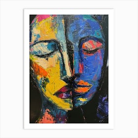 Two Faces 13 Art Print