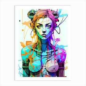 Abstract Topless Painting 6 Art Print