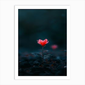 Heart Flower Art Print