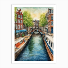 Amsterdam Canal 4 Art Print