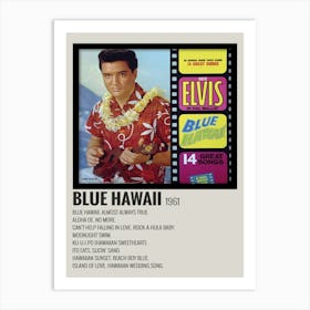 Elvia Album Blue Hawall 1961 Poster Art Print