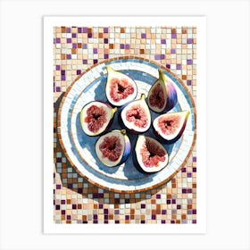 Figs On A Plate 1 Art Print