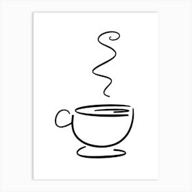 Coffee Cup Vector Illustration Poster