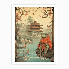 Wise Frog Japanese Style 6 Art Print