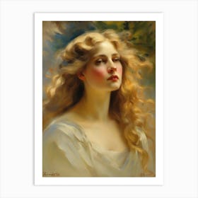 British lady portrait  Art Print