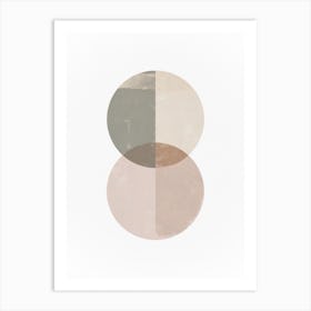 Mid Century Beige No384 Art Print