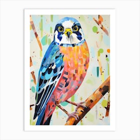 Colourful Bird Painting American Kestrel 1 Art Print