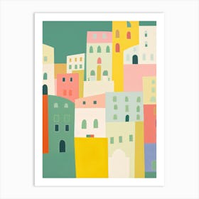 Sorrento, Italy Colourful View 2 Art Print