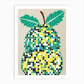 Mosaic Pear Art Print