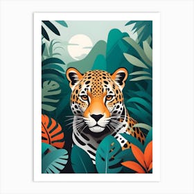 Jaguar In The Jungle 4 Art Print