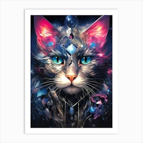 Cat In Space 2 Art Print